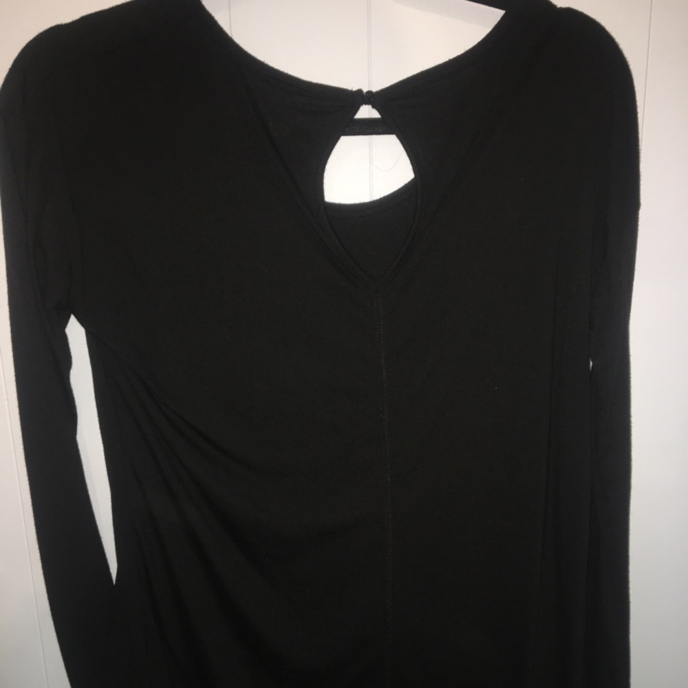 Black long sleeve top